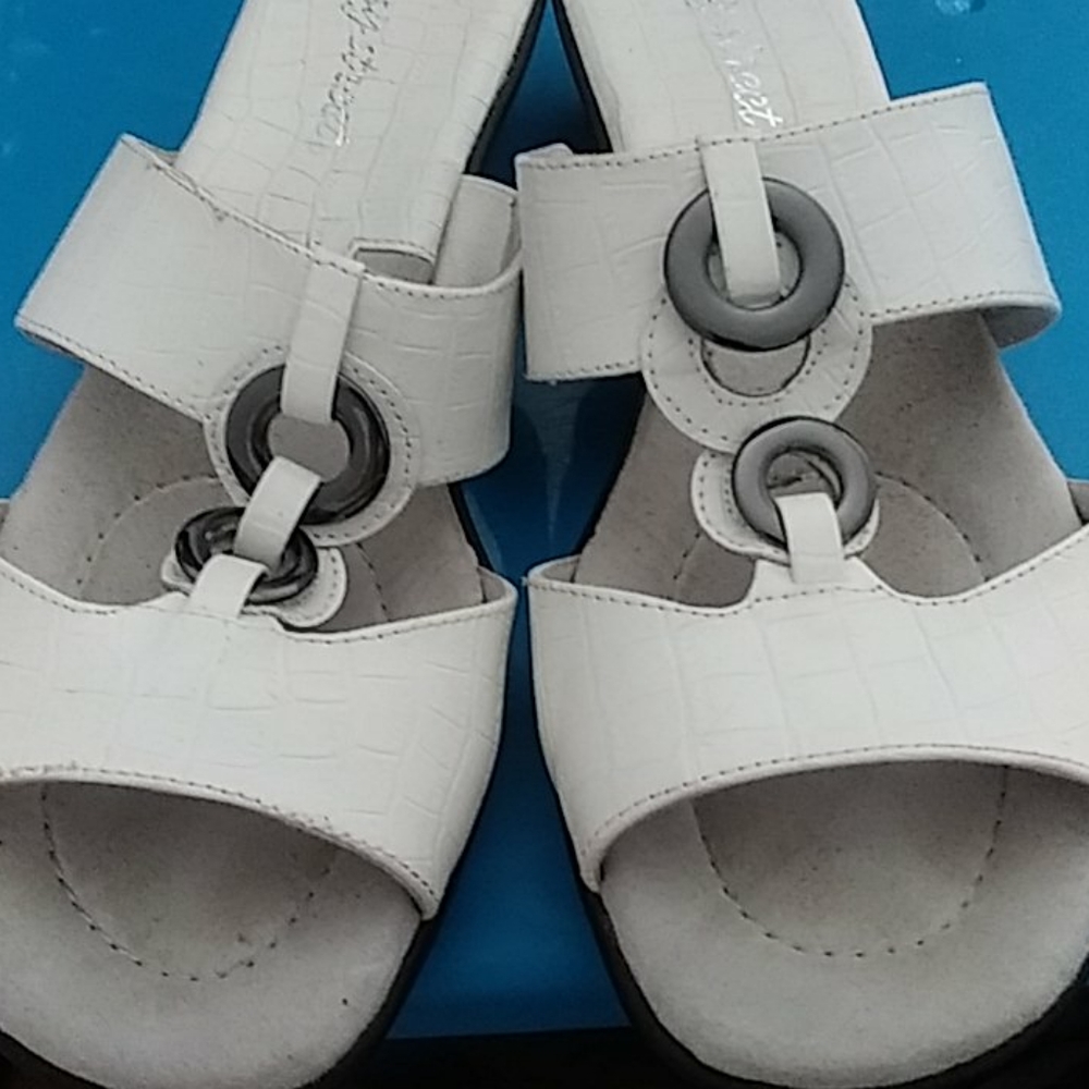 White sandals